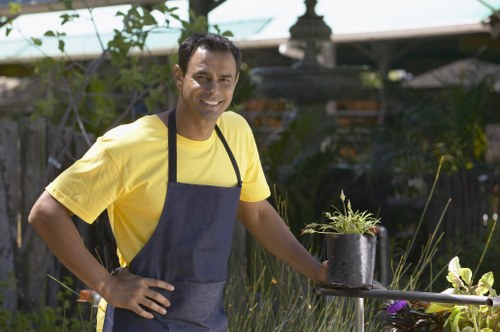 Professional garden clearance team working in Covent Garden